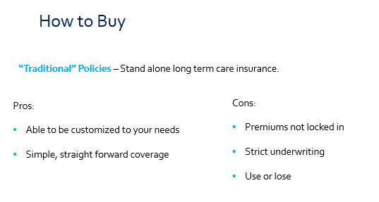 Pros and cons of long term care insurance