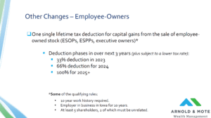 iowa tax on ESOP